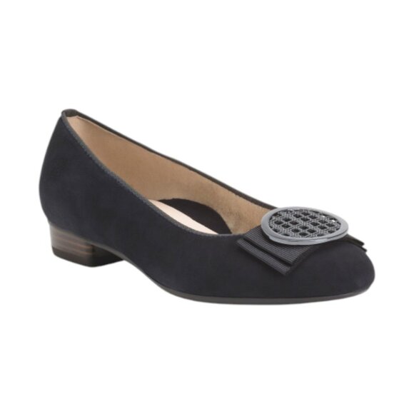 ARA Blue Made In Portugal Suede Bambi Comfort Flats